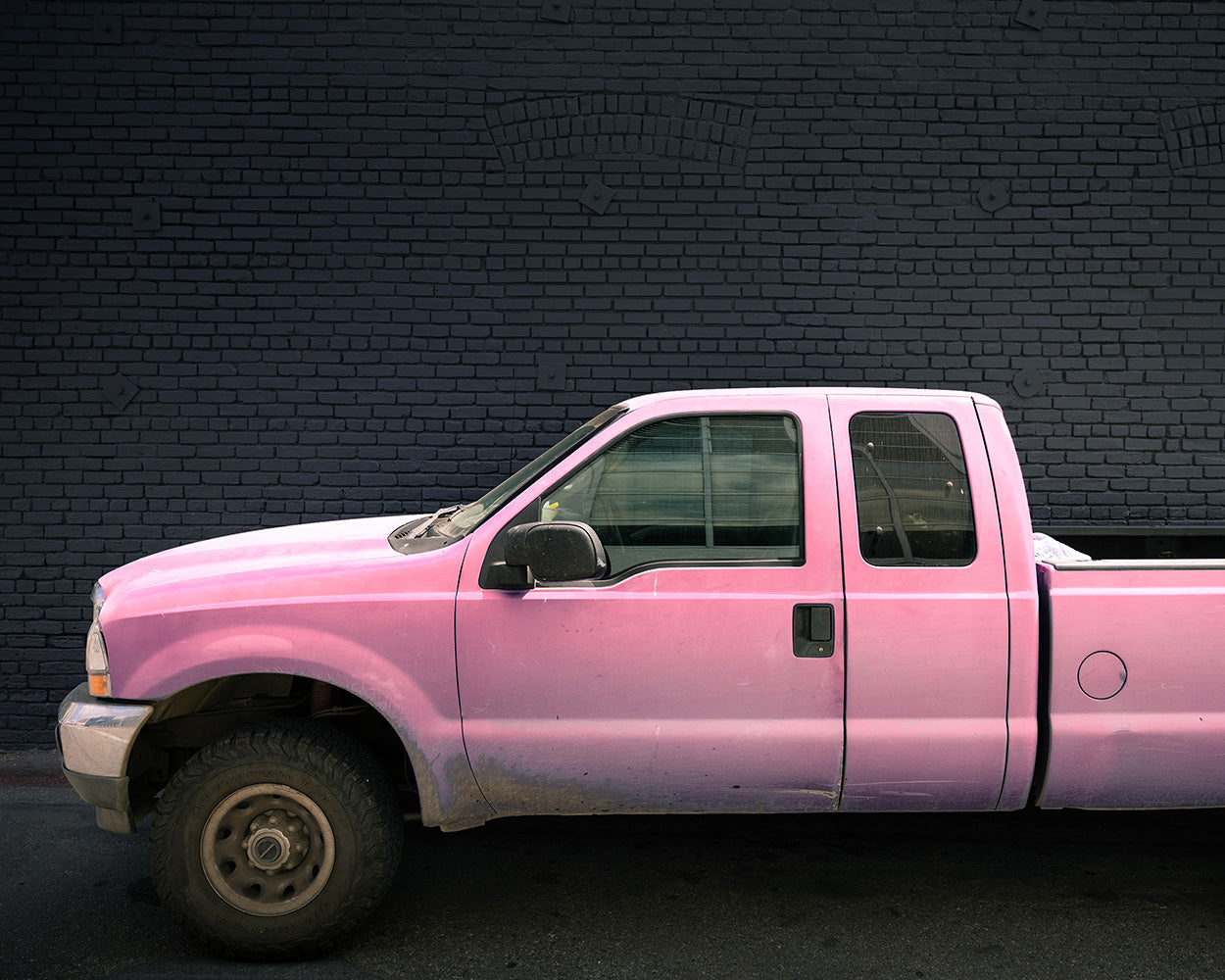 beverly hills pink truck