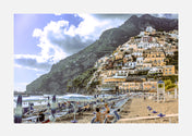 Discover italian beach life with this unique art print edition.