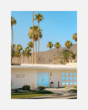 palm springs bright blue door