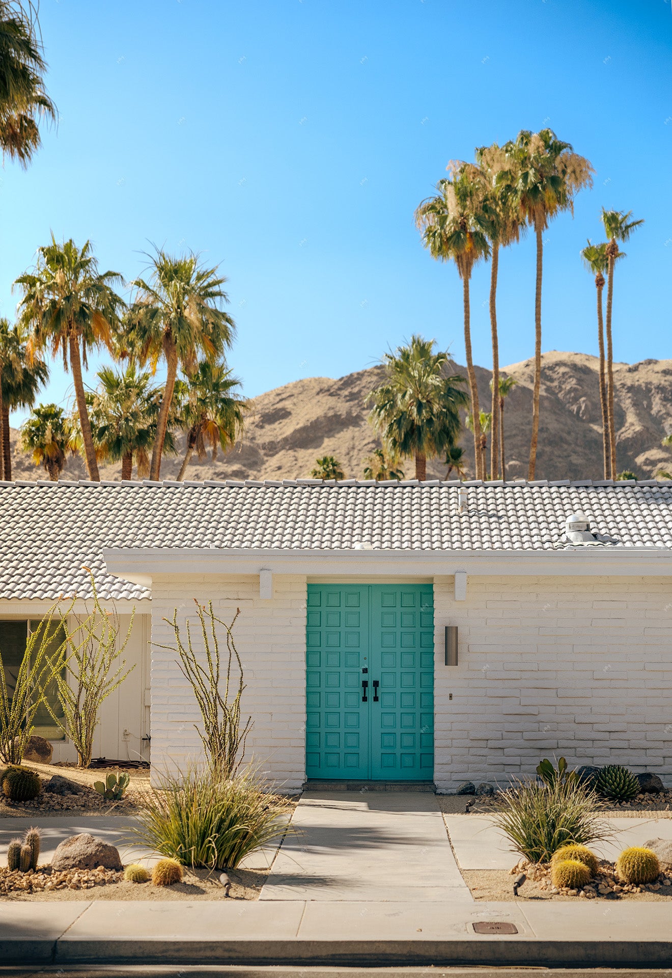 palm springs turquoise door