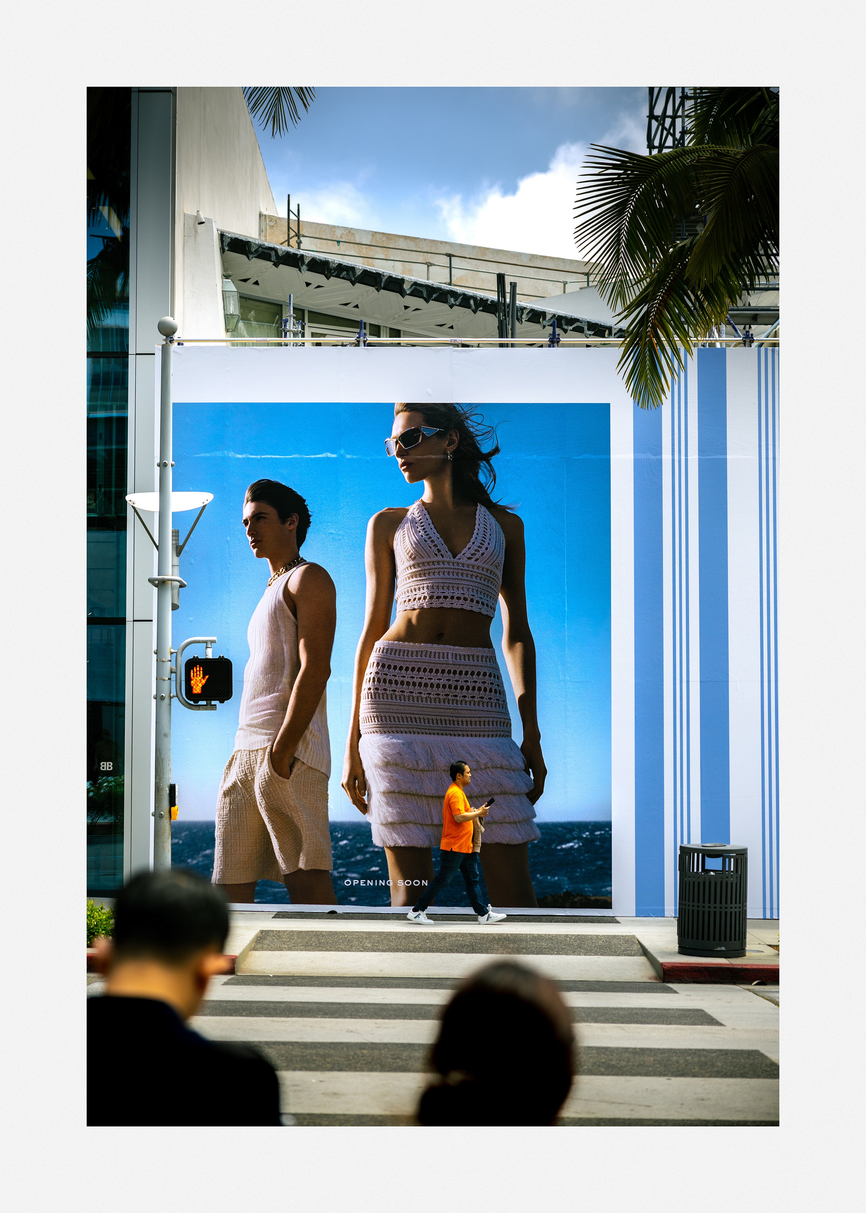 Explore american advertising with this unique art edition featuring construction ad in beverly hills.