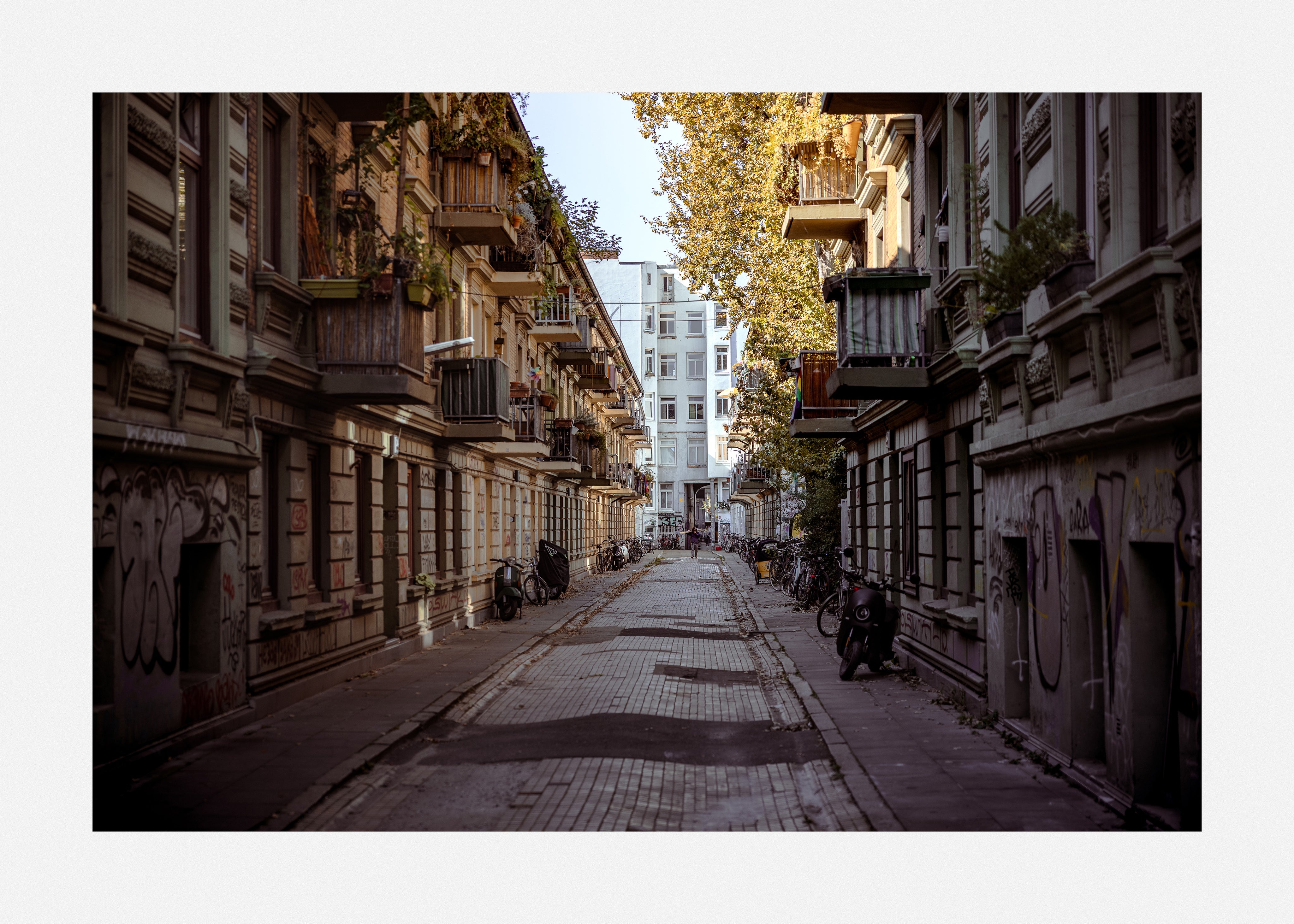 Buy this unique street art photograph showcasing hamburgs urban streets