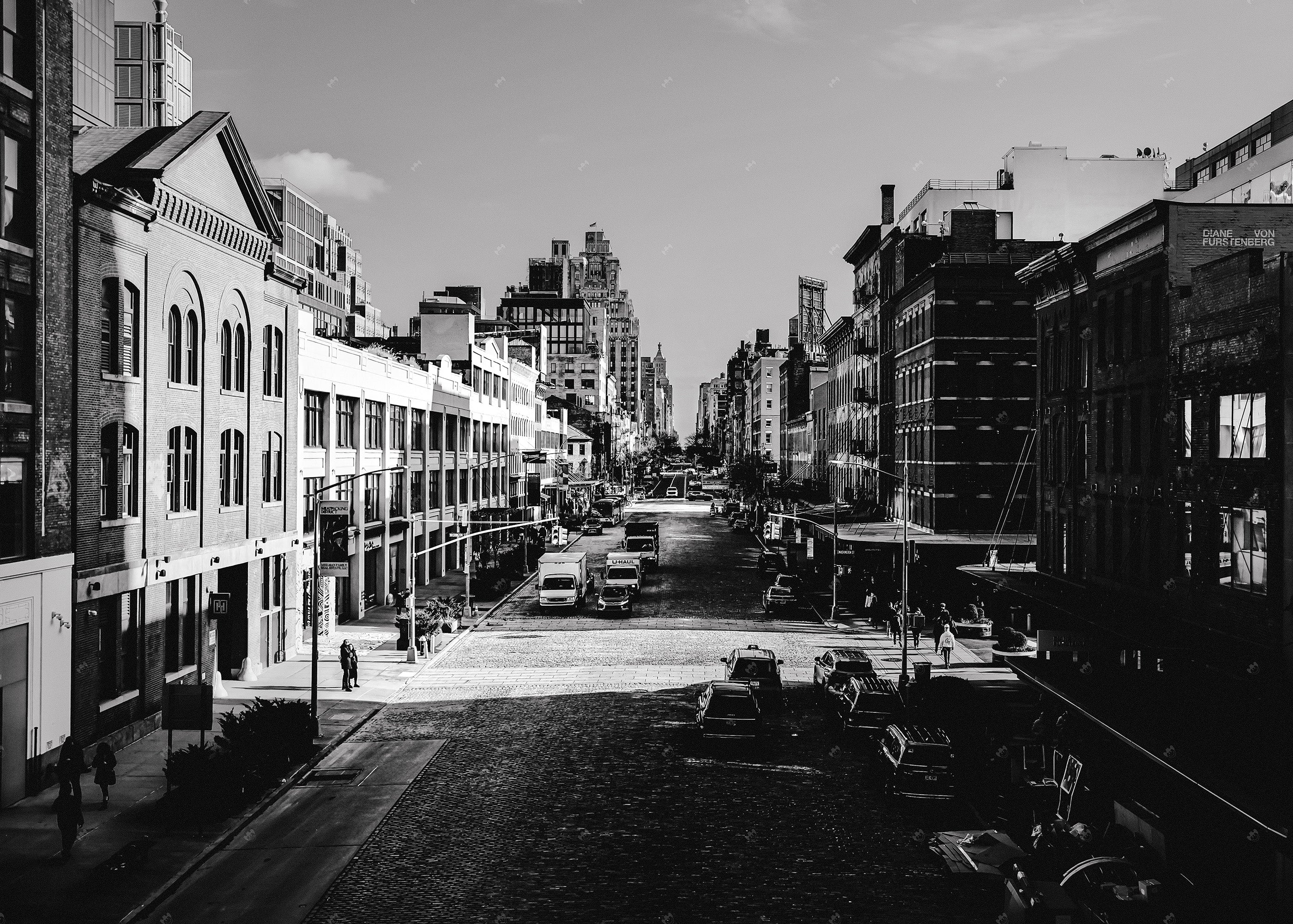 Shopping street in New York City
