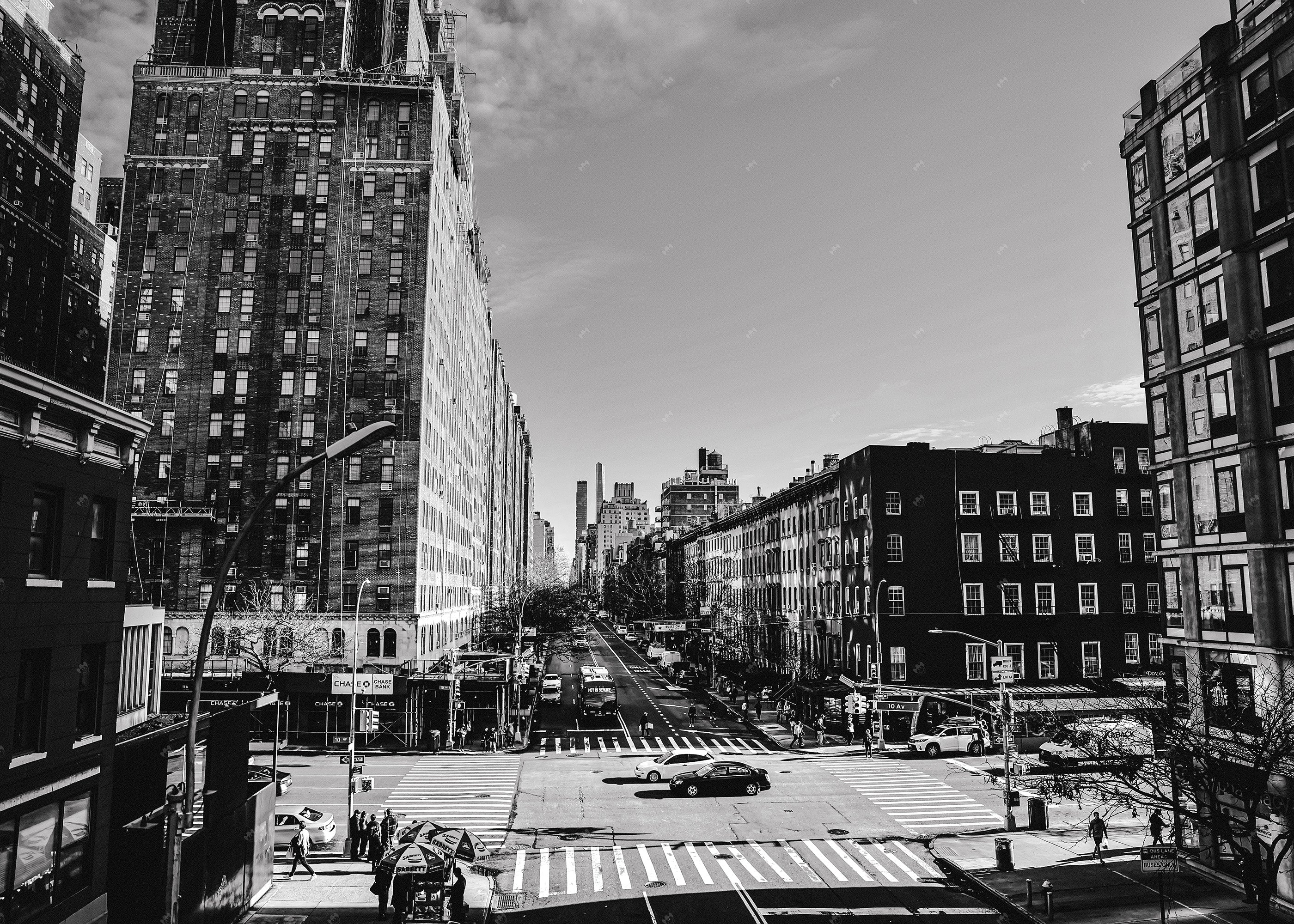 Road crossing in New York City