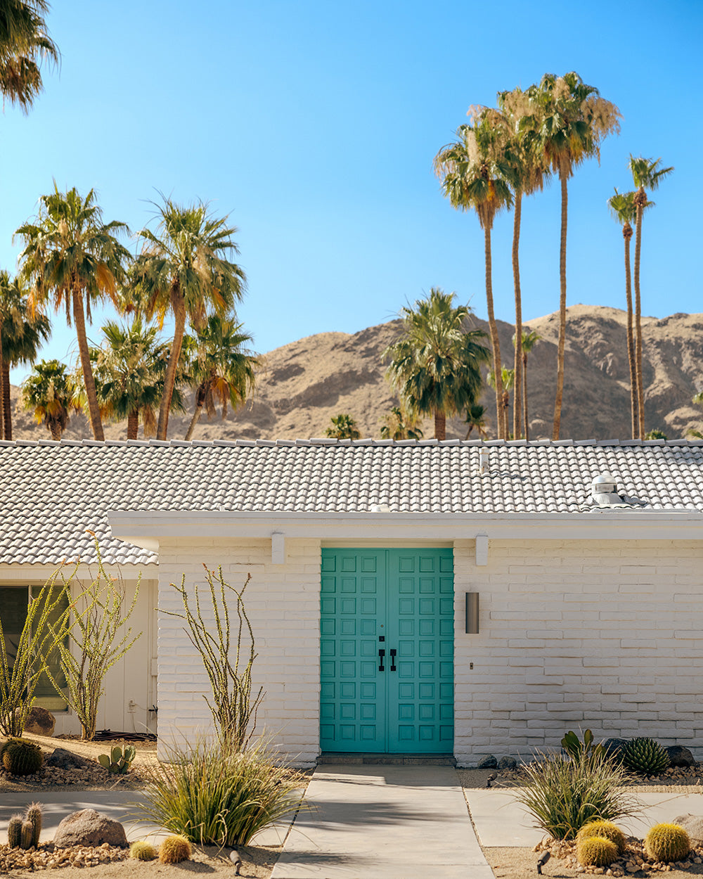 palm springs turquoise door