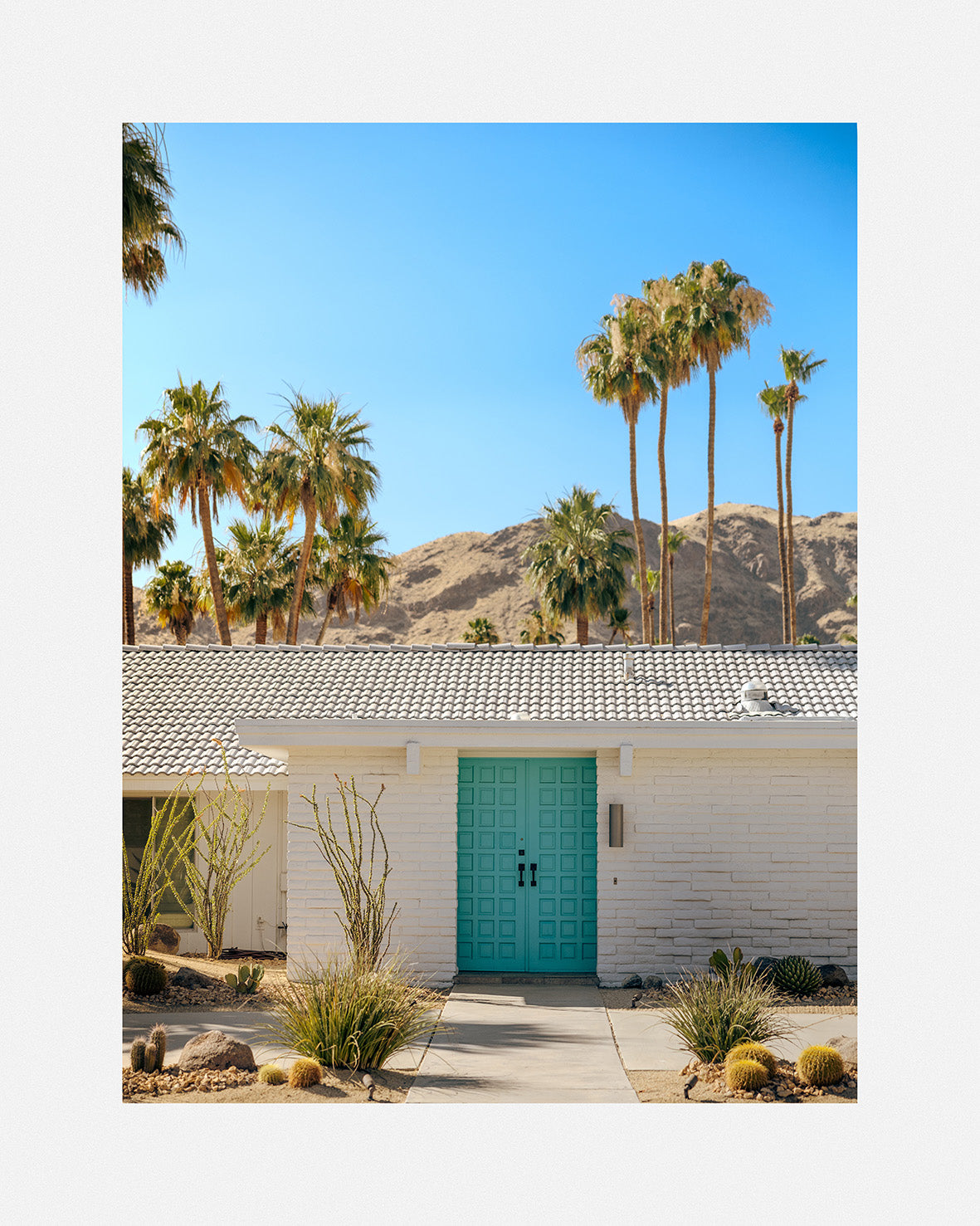 palm springs turquoise door