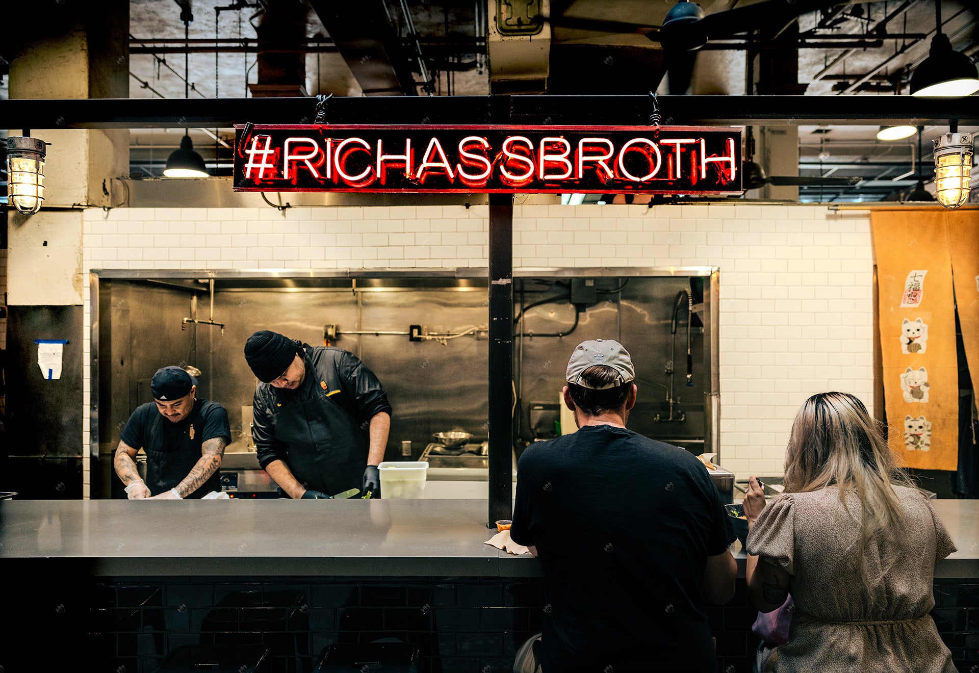 Food stand at Los Angeles Grand Central Market