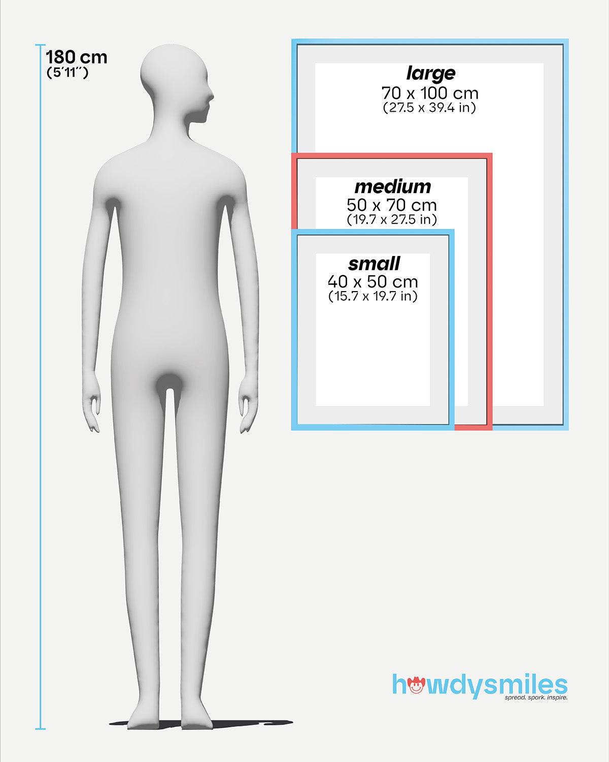 howdy smiles size guide