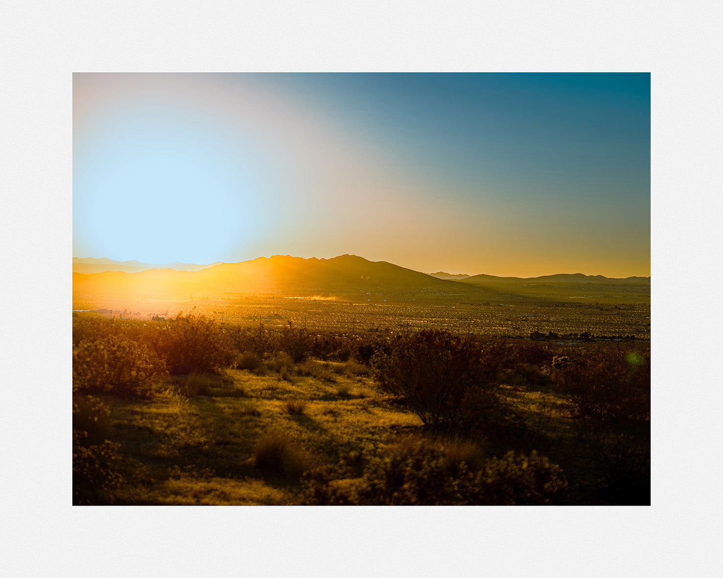 valley sunset